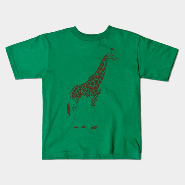 Giraffe Spots Kids T-Shirt by Crayle